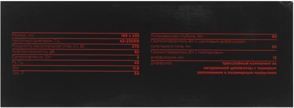 Колонки автомобильные Ural АК-М М (без решетки) 280Вт 92дБ 4Ом 15x23см (6x9дюйм) (ком.:2кол.) коаксиальные однополосные
