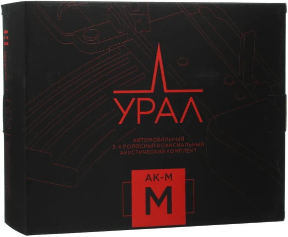 Колонки автомобильные Ural АК-М М (без решетки) 280Вт 92дБ 4Ом 15x23см (6x9дюйм) (ком.:2кол.) коаксиальные однополосные