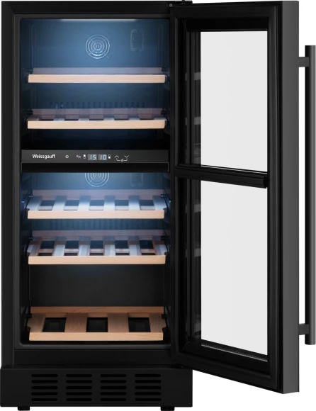 Винный шкаф Weissgauff WWCI-26 DB DualZone 1-нокамерн. черный глянц. (438724) Винный шкаф Weissgauff WWCI-26 DB DualZone 1-нокамерн. черный глянц. (438724)
