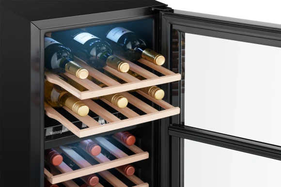 Винный шкаф Weissgauff WWCI-26 DB DualZone 1-нокамерн. черный глянц. (438724) Винный шкаф Weissgauff WWCI-26 DB DualZone 1-нокамерн. черный глянц. (438724)