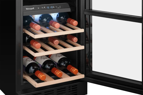 Винный шкаф Weissgauff WWCI-26 DB DualZone 1-нокамерн. черный глянц. (438724) Винный шкаф Weissgauff WWCI-26 DB DualZone 1-нокамерн. черный глянц. (438724)