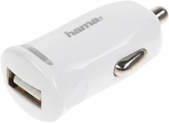 Автомобильное зар./устр. Hama H-183266 12W 2.4A USB для Apple белый (00183266)