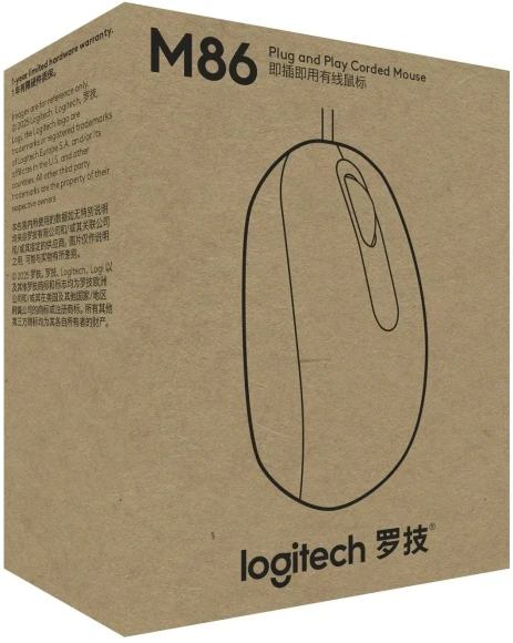 Мышь Logitech M86 черный оптическая 8000dpi USB для ноутбука 2but (910-007661) Мышь Logitech M86 черный оптическая 8000dpi USB для ноутбука 2but (910-007661)