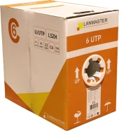 Кабель информационный Lanmaster LAN-6EUTP-PT-LSZH-GY кат.6 UTP 4 пары 23AWG LSZH внутренний 305м серый Кабель информационный Lanmaster LAN-6EUTP-PT-LSZH-GY кат.6 UTP 4 пары 23AWG LSZH внутренний 305м серый