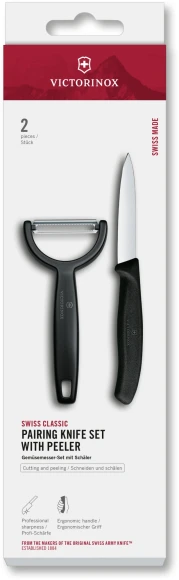 Набор нож/овощеч. Victorinox Swiss Classic 6.7113.22 компл.:2предм. черный европодвес Набор нож/овощеч. Victorinox Swiss Classic 6.7113.22 компл.:2предм. черный европодвес