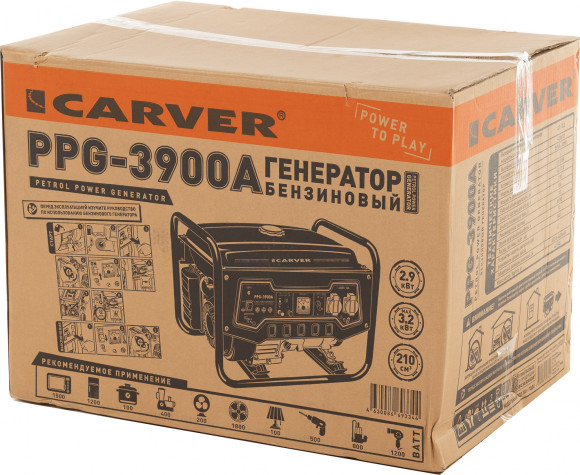 Генератор Carver PPG-3900A 3.2кВт