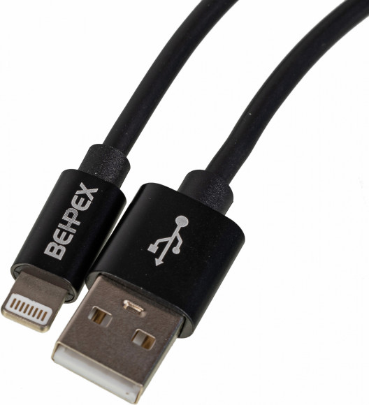 Кабель USB (m)-Lightning (m) 2м черный