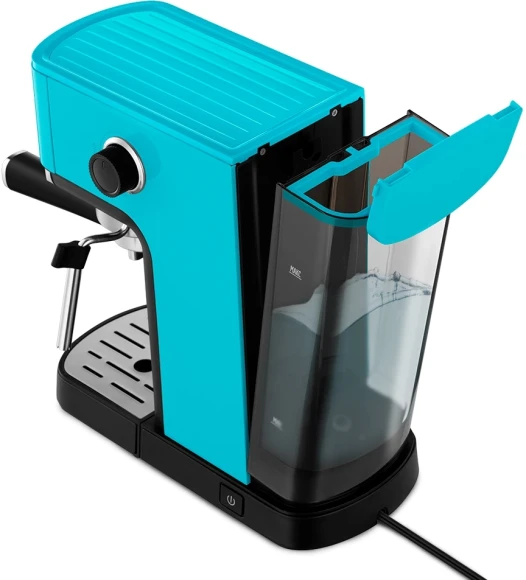 Кофеварка рожковая Kitfort КТ-7461 1350Вт бирюзовый/черный