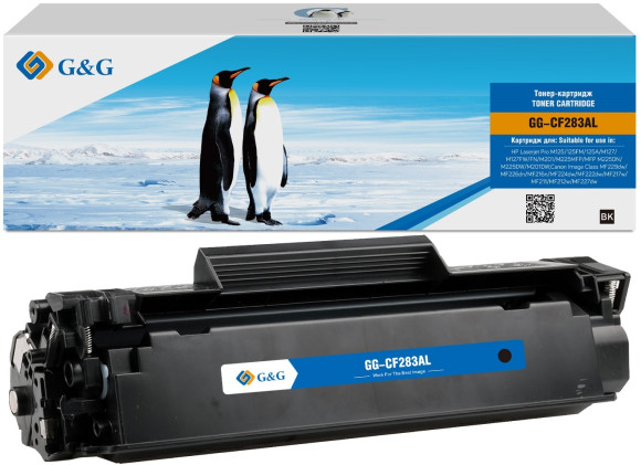 Картридж лазерный G&G GG-CF283AL черный (2500стр.) для HP LJ Pro M125/125FW/125A/M127/M127FW/FN/M201/M225MFP Картридж лазерный G&G GG-CF283AL черный (2500стр.) для HP LJ Pro M125/125FW/125A/M127/M127FW/FN/M201/M225MFP