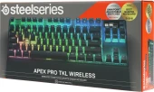 Клавиатура Steelseries Apex Pro TKL Wireless (2023) механическая черный USB for gamer LED (подставка для запястий) (64865) Клавиатура Steelseries Apex Pro TKL Wireless (2023) механическая черный USB for gamer LED (подставка для запястий) (64865)