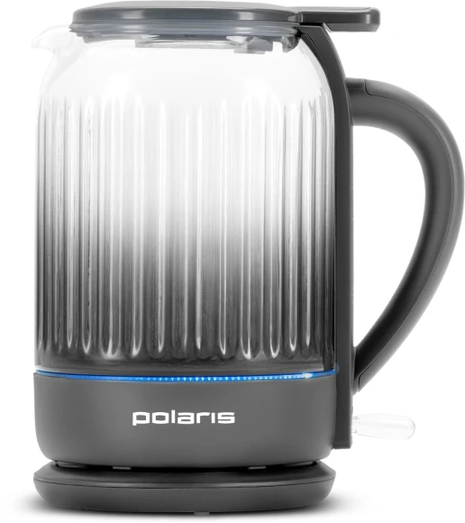 Чайник электрический Polaris PWK 0701CGL 1.5л. 2200Вт графит корпус: стекло/пластик