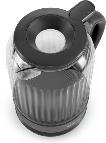Чайник электрический Polaris PWK 0701CGL 1.5л. 2200Вт графит корпус: стекло/пластик