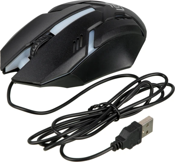 Мышь Оклик 396M INSOMNIA черный оптическая 1200dpi USB 3but (1192373)