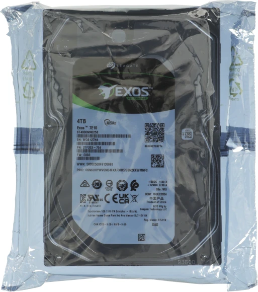 Жесткий диск Seagate SAS 3.0 4TB ST4000NM025B Server Exos 7E10 (7200rpm) 256Mb 3.5"