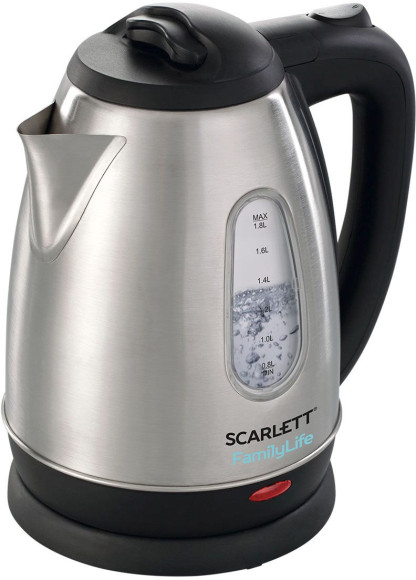 Чайник электрический Scarlett SC-EK21S20 1.8л. 1600Вт черный/серебристый корпус: металл/пластик (EK21S20) Чайник электрический Scarlett SC-EK21S20 1.8л. 1600Вт черный/серебристый корпус: металл/пластик (EK21S20)