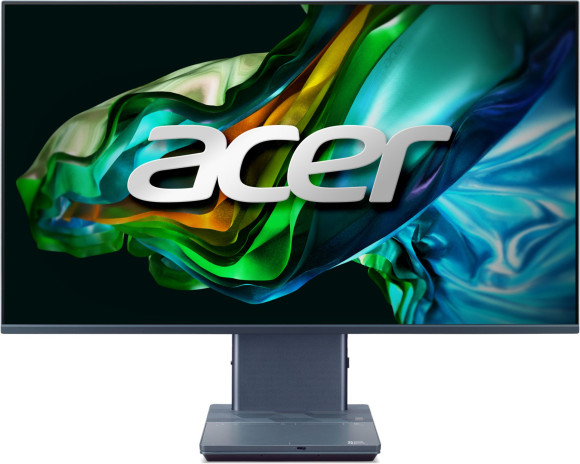 Моноблок Acer Aspire S32-1856 31.5" WQHD i7 1360P (2.2) 16Gb SSD512Gb Iris Xe CR Eshell GbitEth WiFi BT 180W клавиатура мышь Cam серый 2560x1440