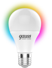 Умная лампа Gauss IoT Smart Home E27 10Вт 1055lm Wi-Fi (упак.:1шт) (1180112) Умная лампа Gauss IoT Smart Home E27 10Вт 1055lm Wi-Fi (упак.:1шт) (1180112)