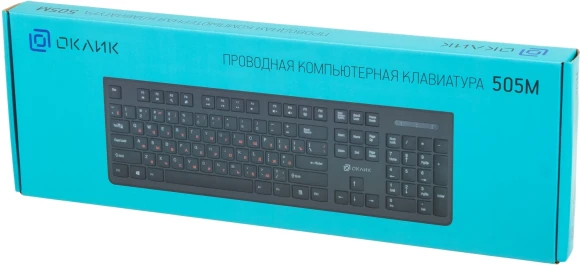 Клавиатура Оклик 505M черный USB slim (1196544) Клавиатура Оклик 505M черный USB slim (1196544)