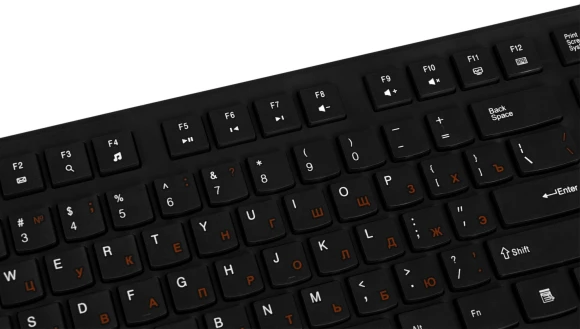 Клавиатура Оклик 505M черный USB slim (1196544) Клавиатура Оклик 505M черный USB slim (1196544)