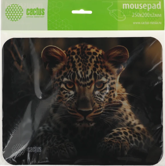 Коврик для мыши Cactus Leopard рисунок 250x200x3мм (CS-MP-D06S)