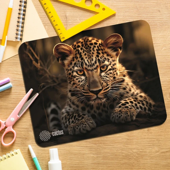 Коврик для мыши Cactus Leopard рисунок 250x200x3мм (CS-MP-D06S)