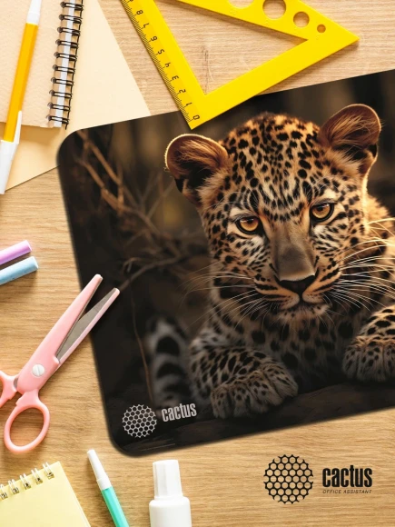 Коврик для мыши Cactus Leopard рисунок 250x200x3мм (CS-MP-D06S)