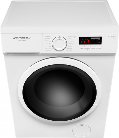 Стиральная машина Maunfeld MFWM127WH класс: A+++ загр.вертикальная макс.:6.5кг белый Стиральная машина Maunfeld MFWM127WH класс: A+++ загр.вертикальная макс.:6.5кг белый