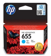 Картридж струйный HP 655 CZ110AE голубой печ.гол.в компл. (600стр.) для HP DJ IA 3525/4615/4625/5525/6525