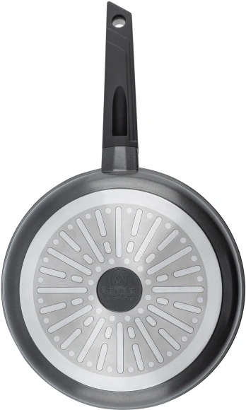 Сковорода Rondell Kontur RDA-1488 круглая 28см покрытие: Xylan Plus ручка несъемная (с крышкой) графитовый