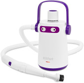 Пароочиститель ручной Kitfort КТ-9109-1 1000Вт белый/фиолетовый Пароочиститель ручной Kitfort КТ-9109-1 1000Вт белый/фиолетовый