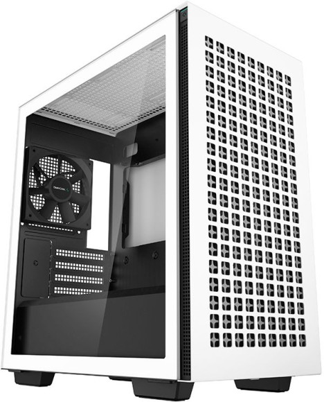 Корпус Deepcool CH370 белый без БП mATX 7x120mm 4x140mm 2xUSB3.0 audio bott PSU