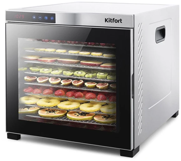 Сушка для фруктов и овощей Kitfort КТ-1910 30под. 1000Вт нержавеющая сталь