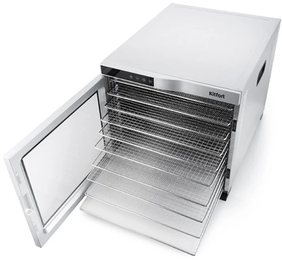 Сушка для фруктов и овощей Kitfort КТ-1910 30под. 1000Вт нержавеющая сталь