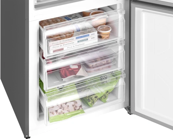 Холодильник Weissgauff WRK 2000 Full NoFrost Inverter Dark 2-хкамерн. серый инвертер