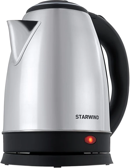 Чайник электрический Starwind SKS1771 1.8л. 1700Вт серебристый/черный корпус: металл/пластик