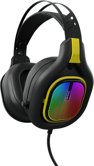 Наушники с микрофоном GMNG HS-L630G черный/желтый 2.2м мониторные оголовье (1533561)