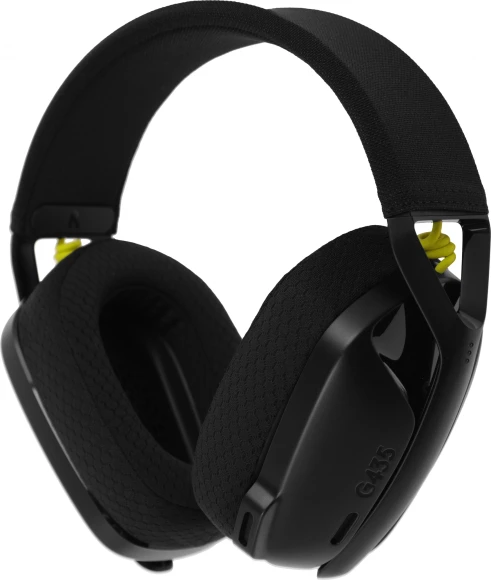 Наушники с микрофоном Logitech G435 черный/желтый накладные BT/Radio оголовье (981-001053) Наушники с микрофоном Logitech G435 черный/желтый накладные BT/Radio оголовье (981-001053)