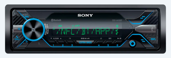 Автомагнитола Sony DSX-A416BT 1DIN 4x55Вт v3.0 RDS Автомагнитола Sony DSX-A416BT 1DIN 4x55Вт v3.0 RDS