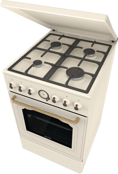 Плита Газовая Gorenje GGI5BCLI бежевый (металлическая крышка) реш.чугун