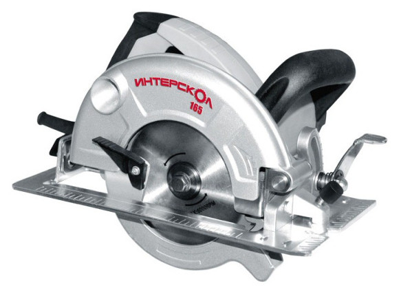 Циркулярная пила (дисковая) Интерскол ДП-165/1200 1200Вт (ручная) D диска.:165мм (96.1.0.00)