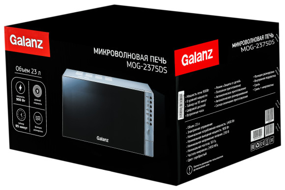 Микроволновая Печь Galanz MOG-2375DS 23л. 900Вт серебристый Микроволновая Печь Galanz MOG-2375DS 23л. 900Вт серебристый