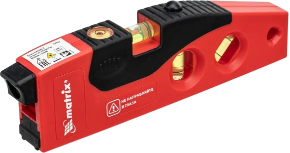 Уровень лазер. Matrix 35022 цв.луч. красный