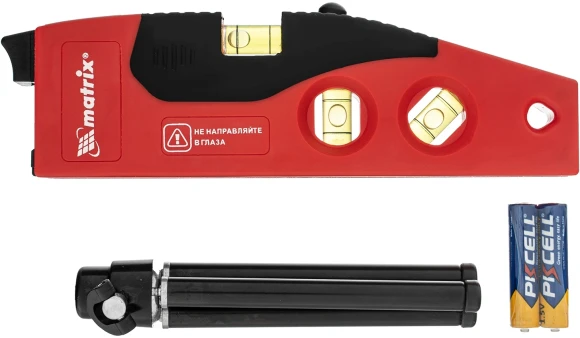 Уровень лазер. Matrix 35022 цв.луч. красный