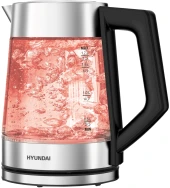 Чайник электрический Hyundai HYK-G4402 1.7л. 2200Вт черный/серебристый корпус: стекло Чайник электрический Hyundai HYK-G4402 1.7л. 2200Вт черный/серебристый корпус: стекло