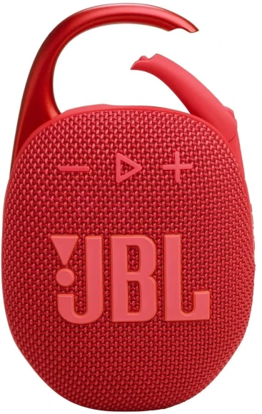 Колонка порт. JBL Clip 5 красный 7W Mono BT 10м 1400mAh Колонка порт. JBL Clip 5 красный 7W Mono BT 10м 1400mAh
