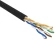 Кабель информационный Rexant 01-0045 кат.5E UTP 4 пары 24AWG PE внешний 305м черный Кабель информационный Rexant 01-0045 кат.5E UTP 4 пары 24AWG PE внешний 305м черный