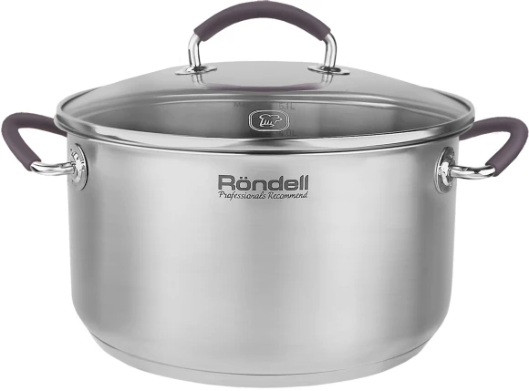 Кастрюля Rondell Akzent RDS-1389 5.1л. d=24см (с крышкой) стальной