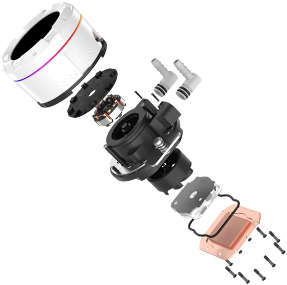 Система водяного охлаждения ID-Cooling SL360 ARGB Soc-AM5/AM4/1200/1700/1851 белый 4-pin 14-30dB Al+Cu LCD 350W Ret (SL360 WHITE)