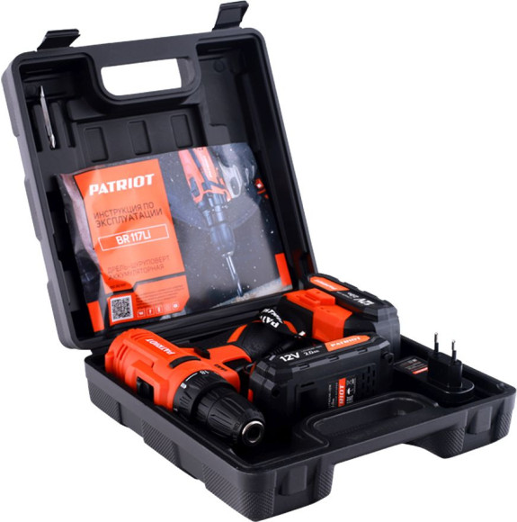 Дрель-шуруповерт Patriot THE ONE BR 117Li аккум. патрон:быстрозажимной (кейс в комплекте) (180301117) Дрель-шуруповерт Patriot THE ONE BR 117Li аккум. патрон:быстрозажимной (кейс в комплекте) (180301117)