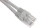 Патч-корд Buro UTP-6-0,5M-G UTP 4 пары cat.6 CCA molded 0.5м серый RJ-45 (m)-RJ-45 (m)